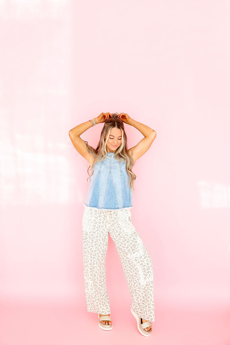 Willow Wide Leg Pants-Ivory