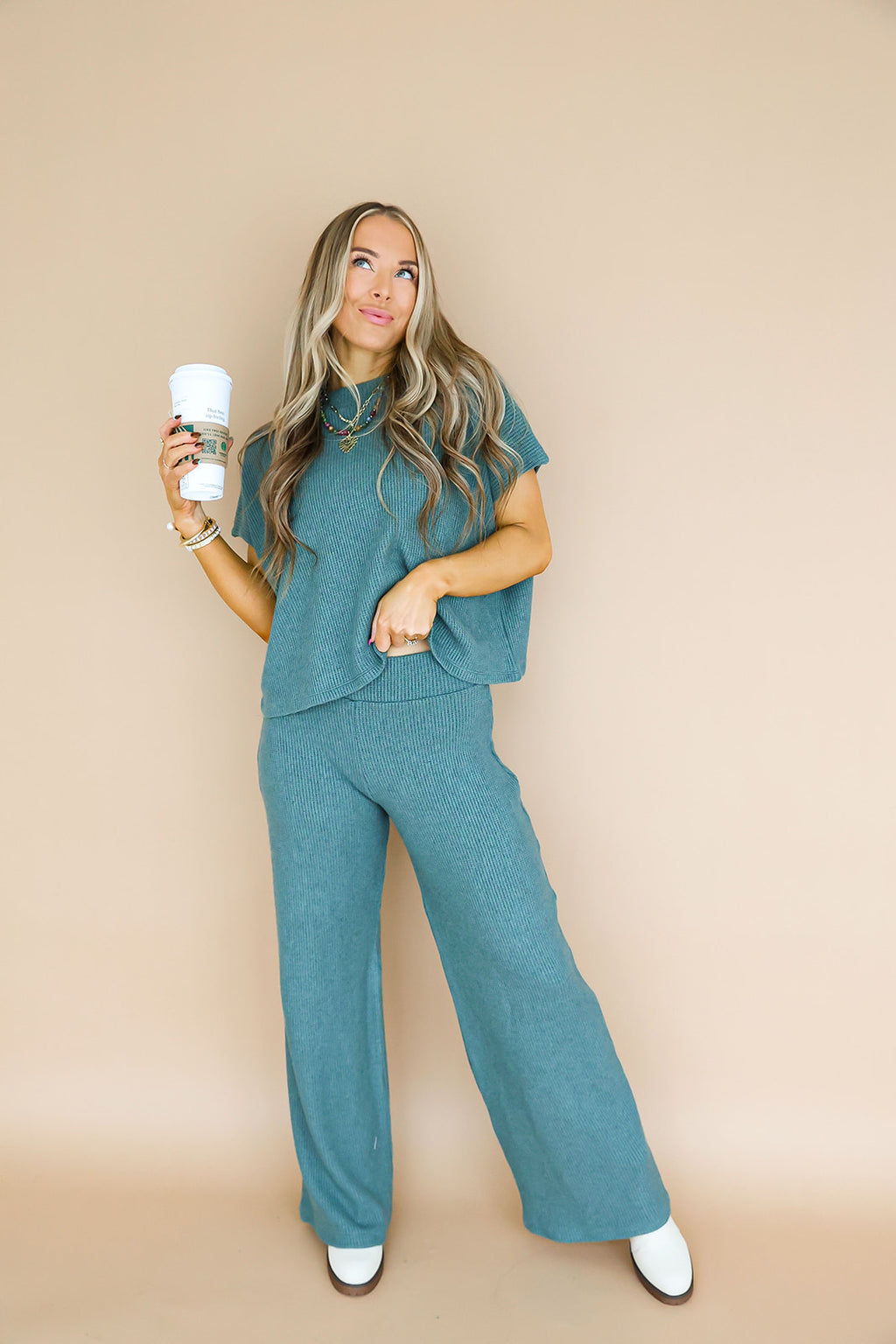 Touch of Texture Knit Set – Ash Jade