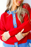 Crimson & Blue Cardigan