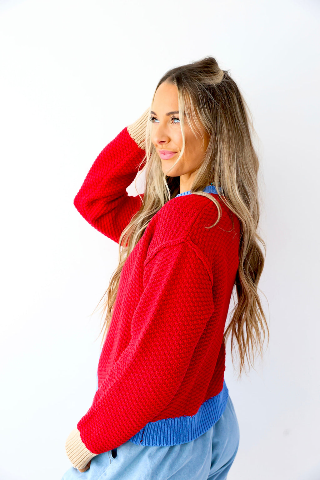 Crimson & Blue Cardigan