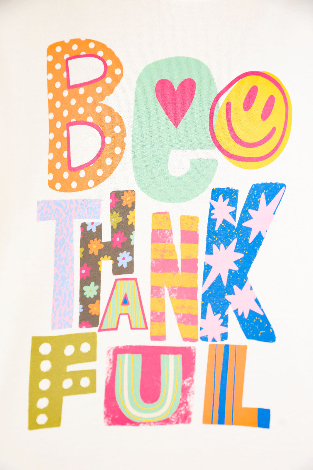 Be Thankful Crewneck- Cream