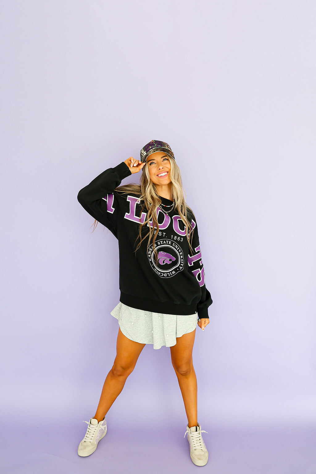 Wildcats Acid Wash Crewneck *Licensed*