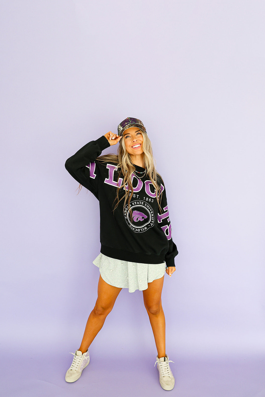 Wildcats Acid Wash Crewneck *Licensed*