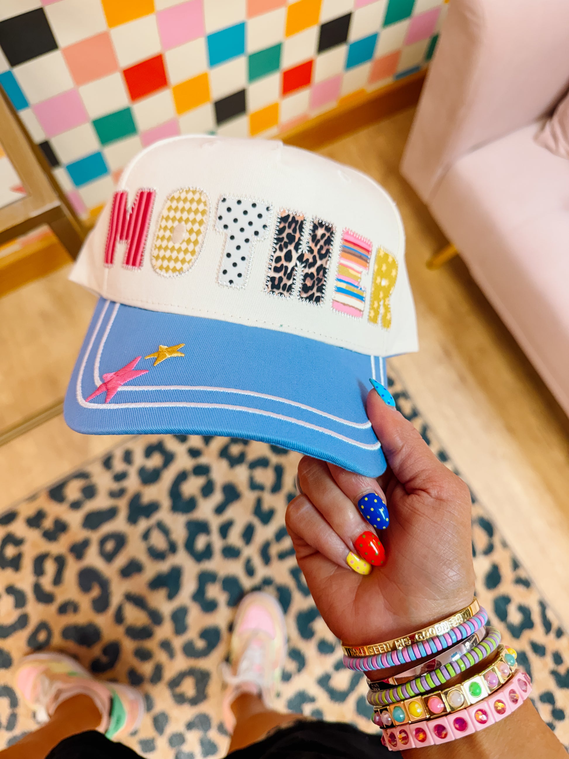 MOTHER Patchwork Trucker Hat