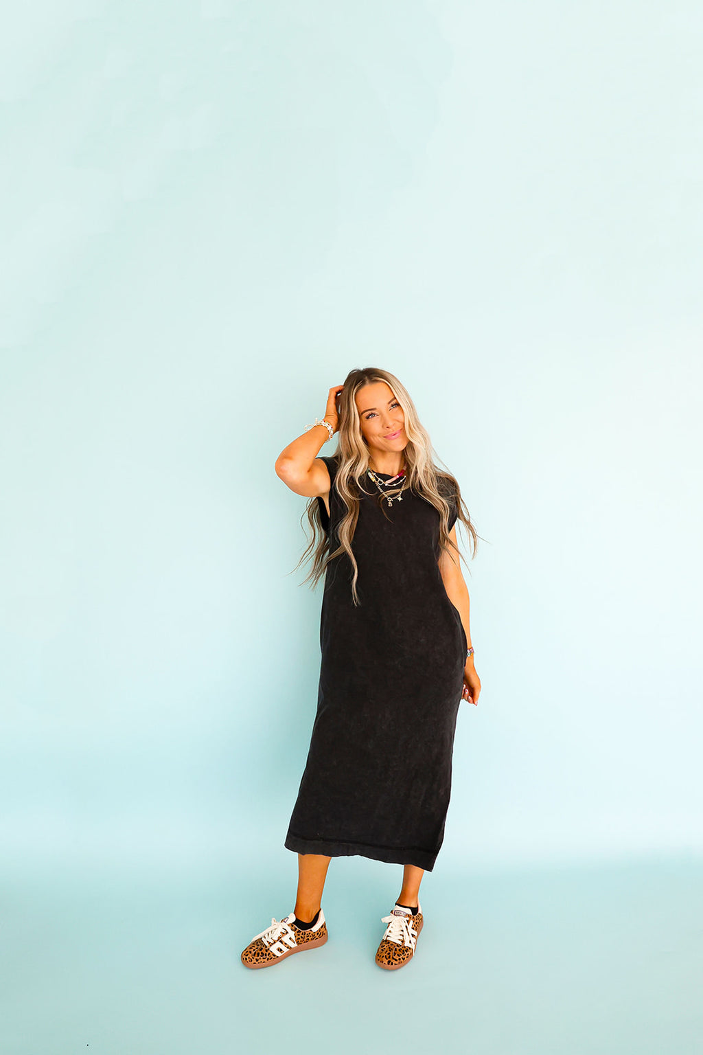 Simple And Sweet Dress-Black