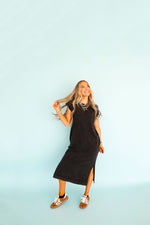 Simple And Sweet Dress-Black