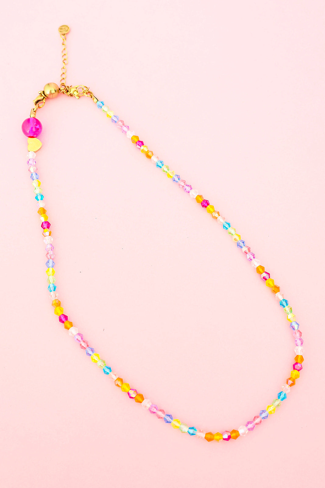 Candy Coated Dainty Beaded Necklace