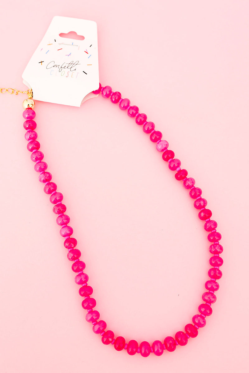 Pink On Pink Luxe Gemstone Necklace