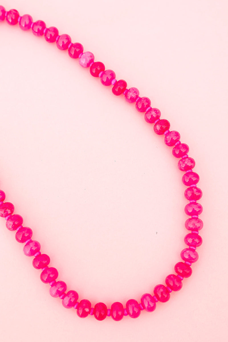 Pink On Pink Luxe Gemstone Necklace