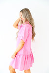 Thinking Pink Pinstripe Dress