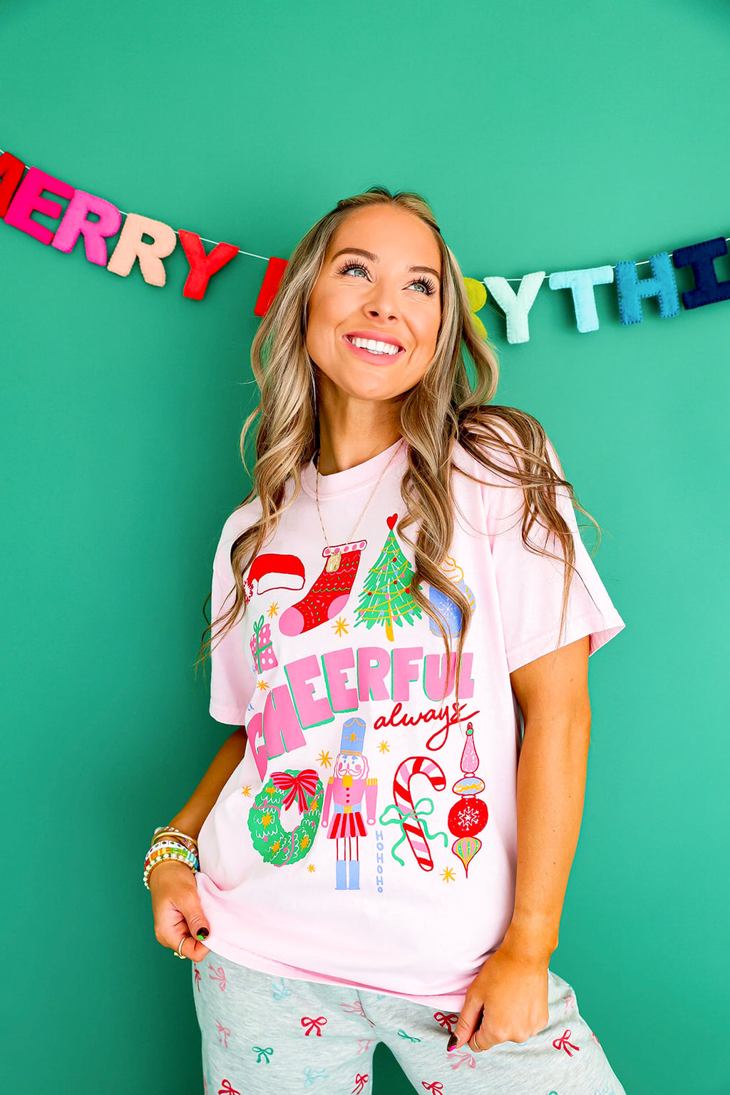 Cheerful Always Tee – Pink