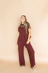 Touch of Texture Knit Set – Chocolate