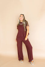 Touch of Texture Knit Set – Chocolate