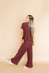 Touch of Texture Knit Set – Chocolate