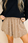 Lounge Luxe Skort- Mocha