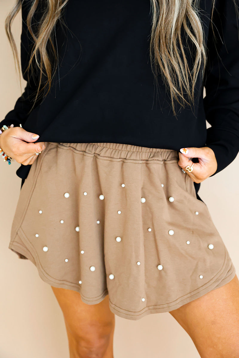 Lounge Luxe Skort- Mocha