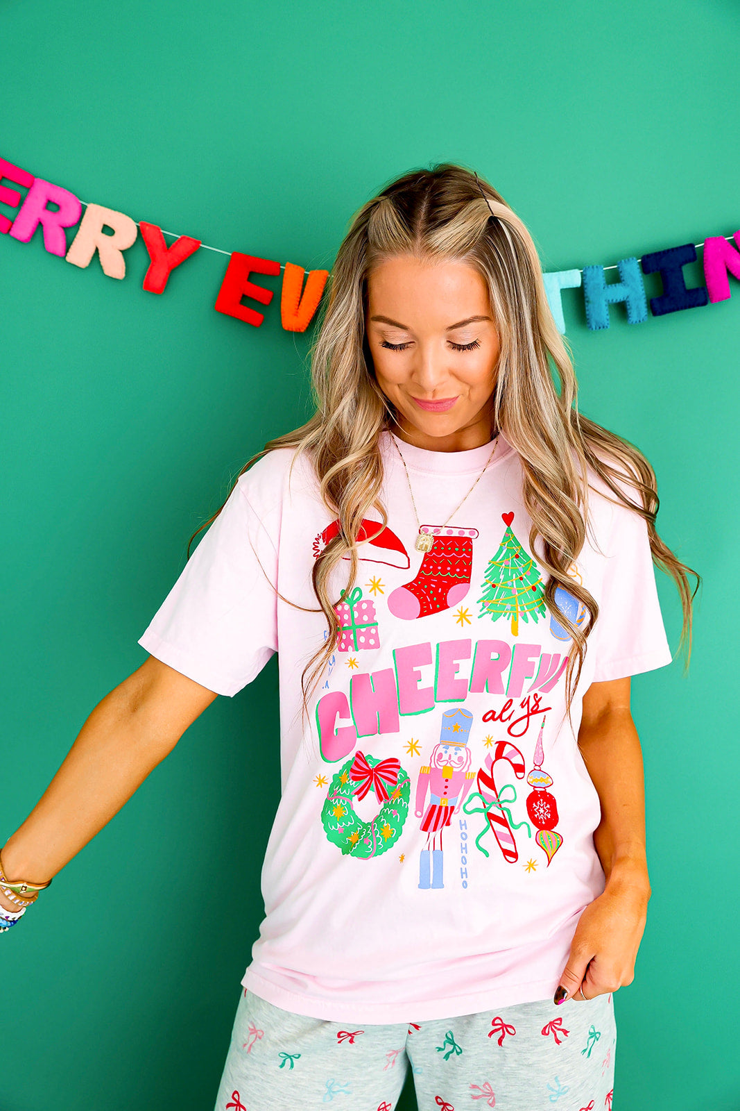 Cheerful Always Tee – Pink