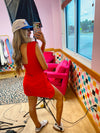 Red Zone Wrap Tie Romper