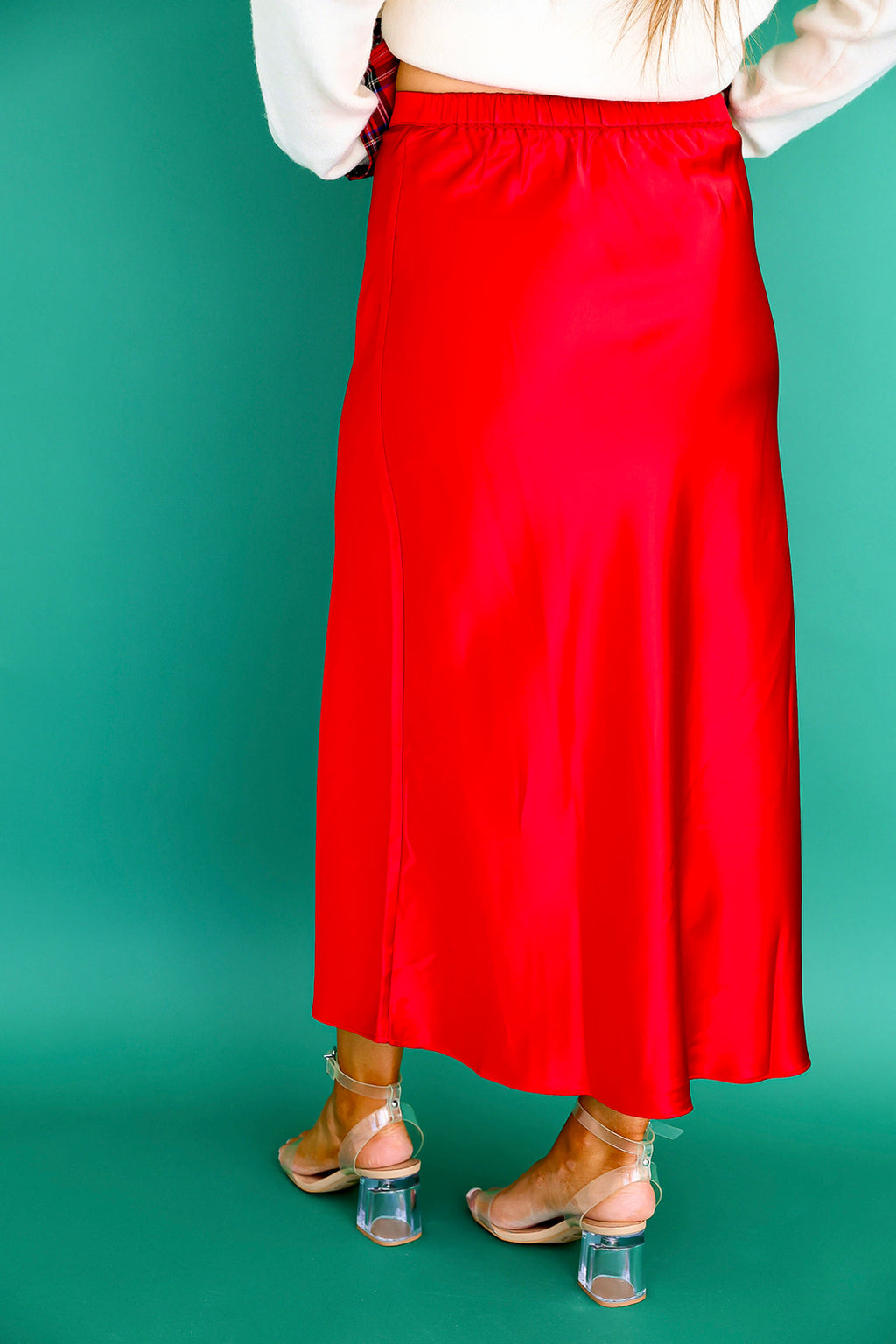 Holiday Glow Skirt- Red