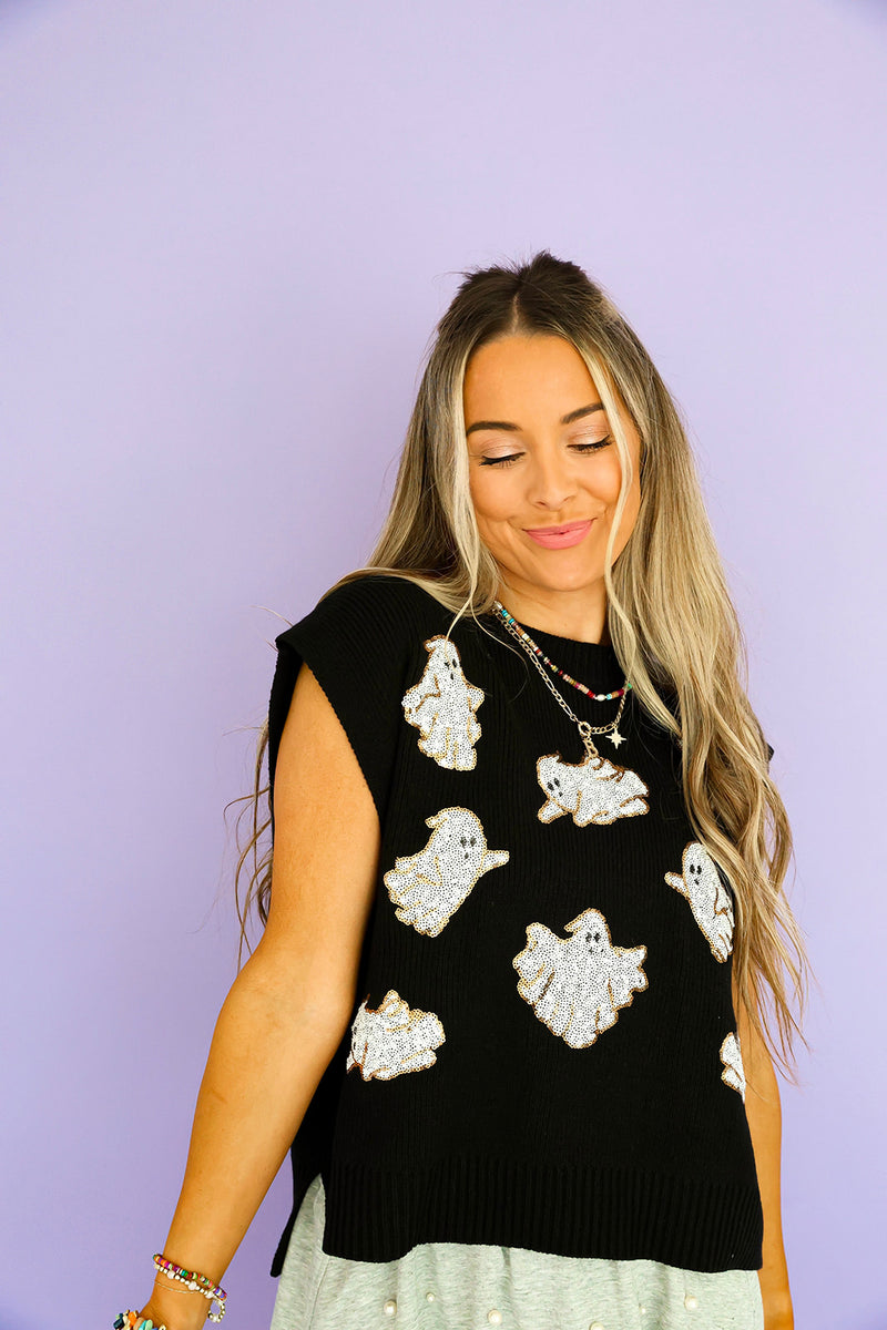 Glitter & Ghouls Sweater Vest