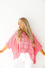 Pretty In Plaid Blouse