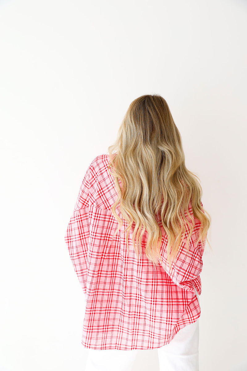 Pretty In Plaid Blouse