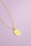 Joshua 1:9 Gold Necklace