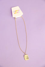 Joshua 1:9 Gold Necklace
