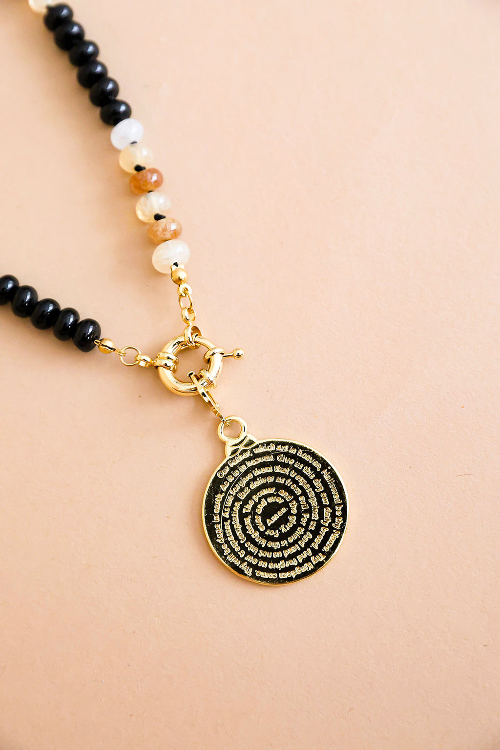 Neutral Tone Gemstone Necklace