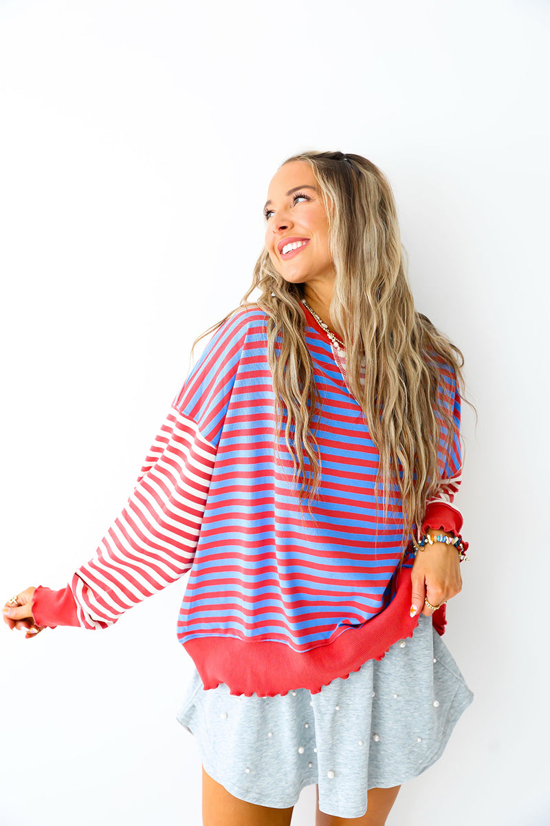 Sideline Stripes Top