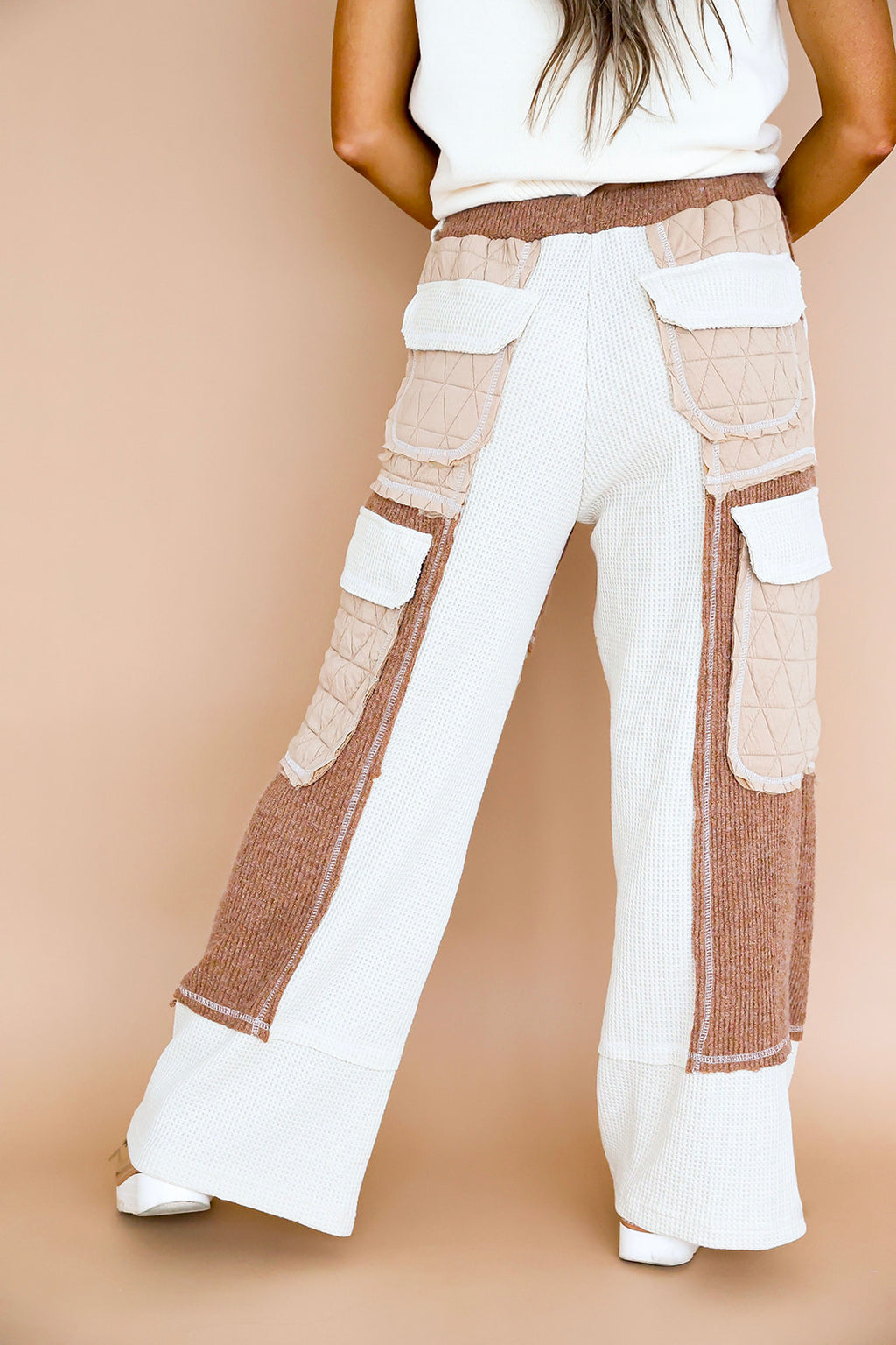 Always The Fun Girl Pants-Oat/Chocolate