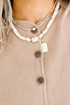 Dream Pop Gemstone Necklace-Nude