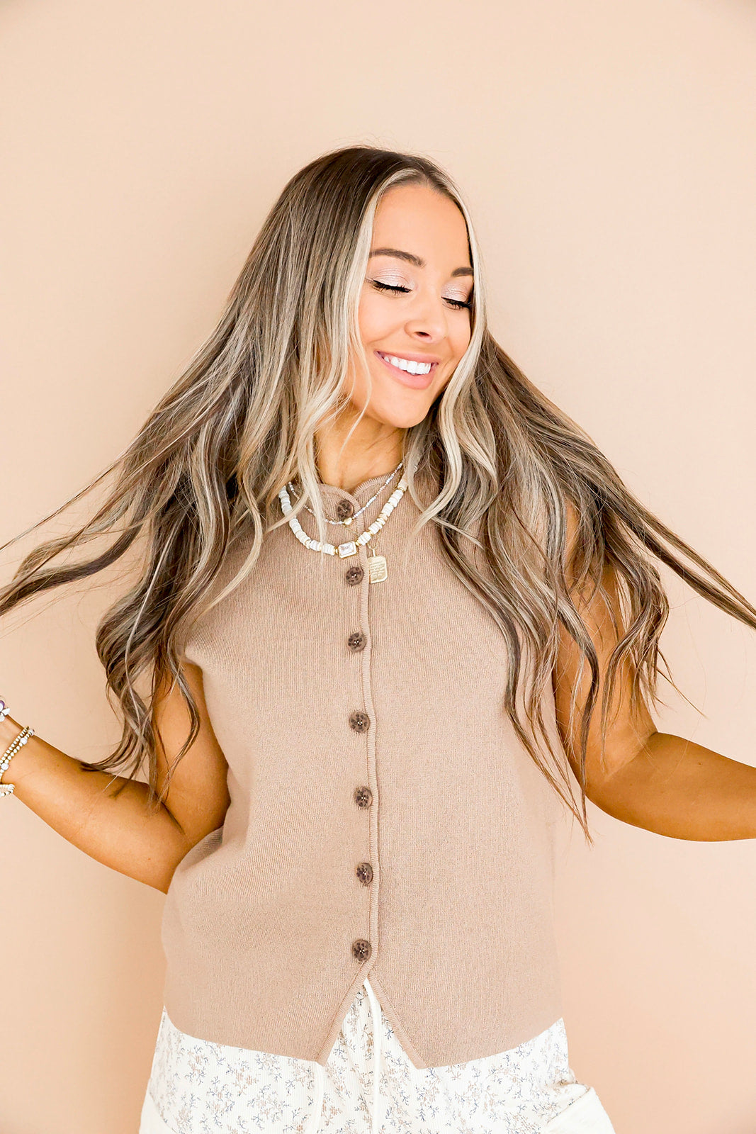 Autumn Ease Knit Top-  Mocha
