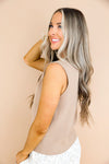 Autumn Ease Knit Top-  Mocha