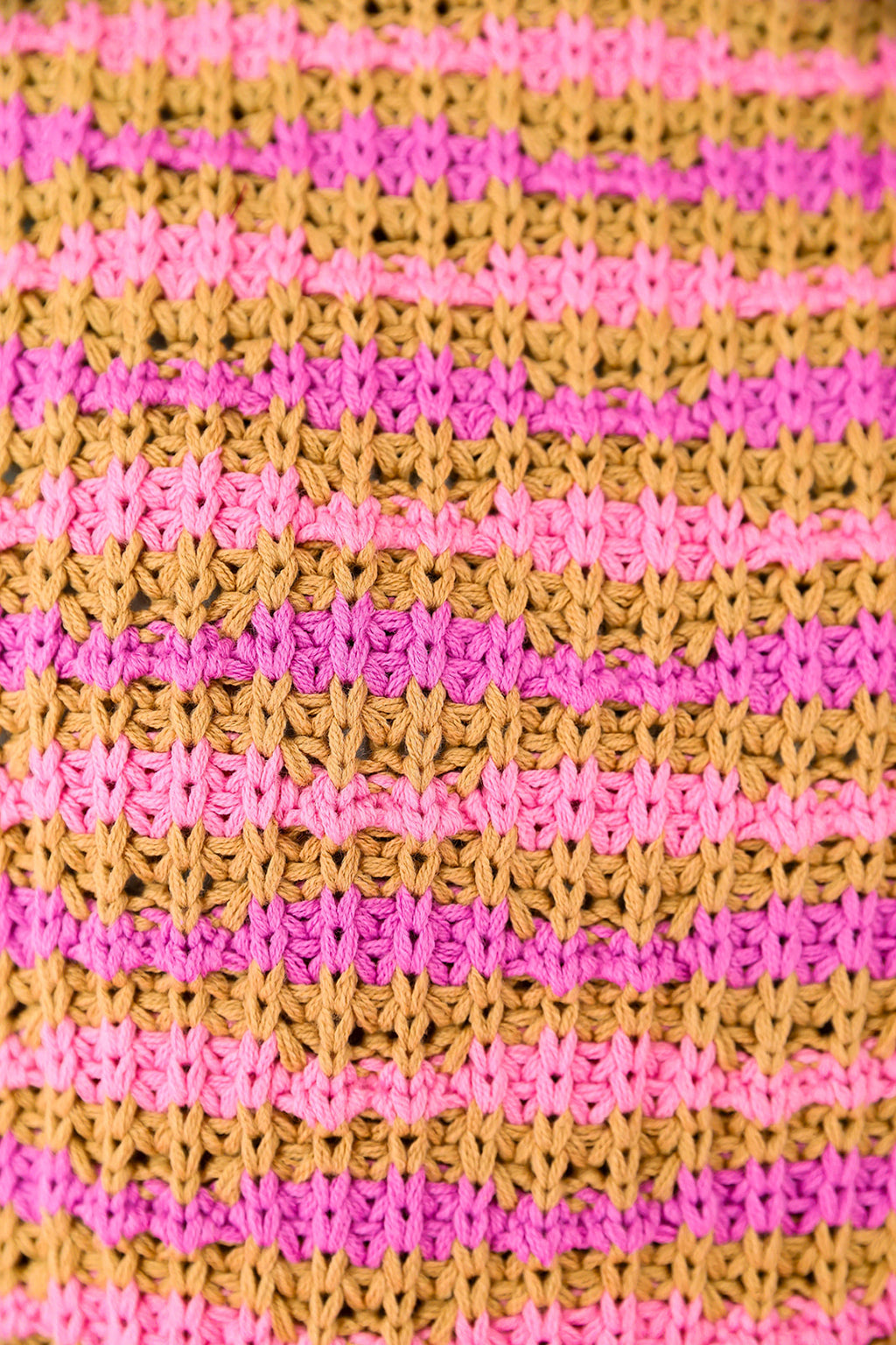 Feeling Sweet Striped Sweater Tank-Camel/Lavender