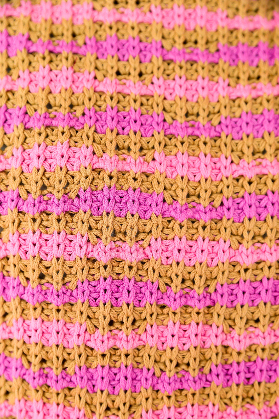 Feeling Sweet Striped Sweater Tank-Camel/Lavender