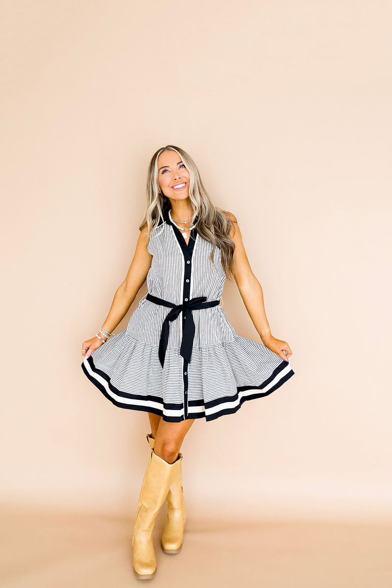 The Tailored Twirl Dress