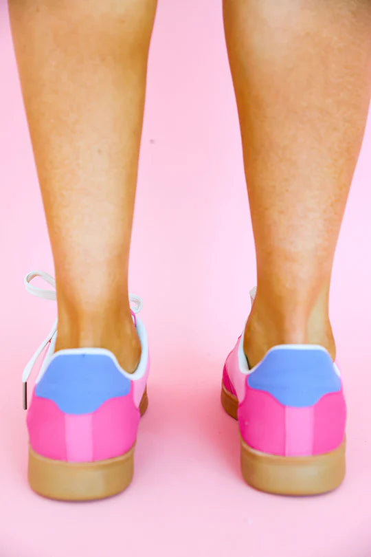 The Sutton Sneaker-Pink/Peri RESTOCK!