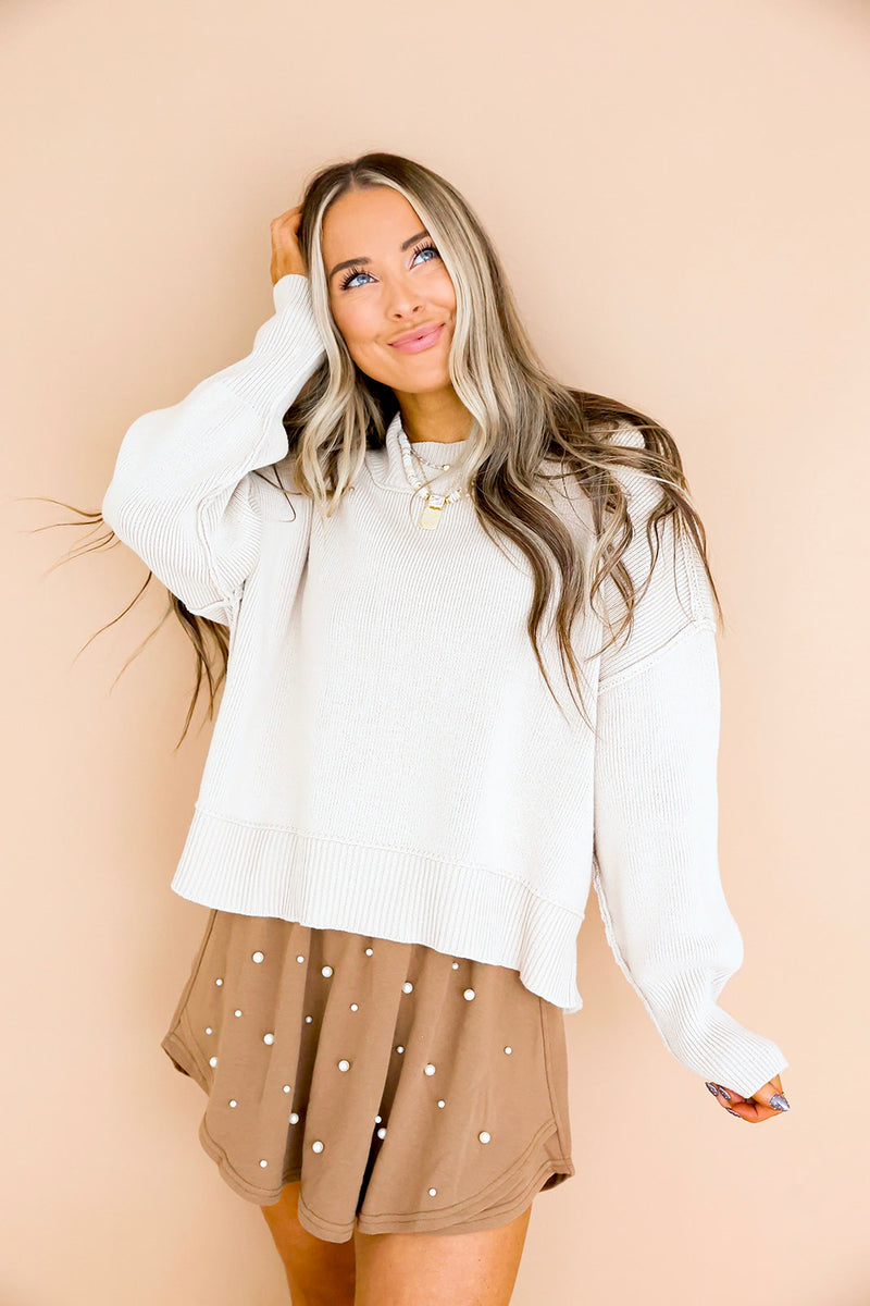 Lounge Luxe Skort- Mocha