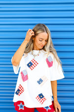 Patriotic Patchwork Top