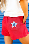 Star Spangled Applique Shorts
