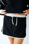 Does It All Skort Set-Black/Cream