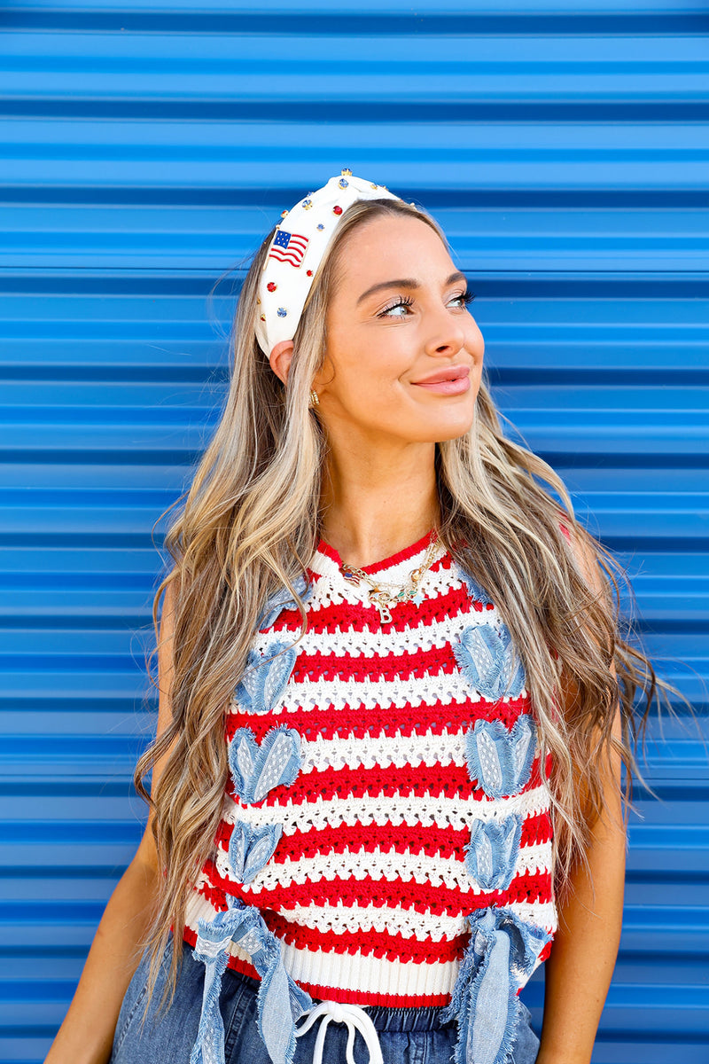 All American Girl Crochet Tank
