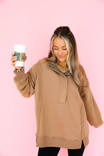 Toasted Season Henley- Mocha