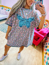 Spread Your Wings Butterfly T-shirt Dress- Mocha
