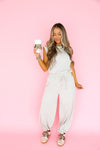 Airplane Mode Jumpsuit-Bone
