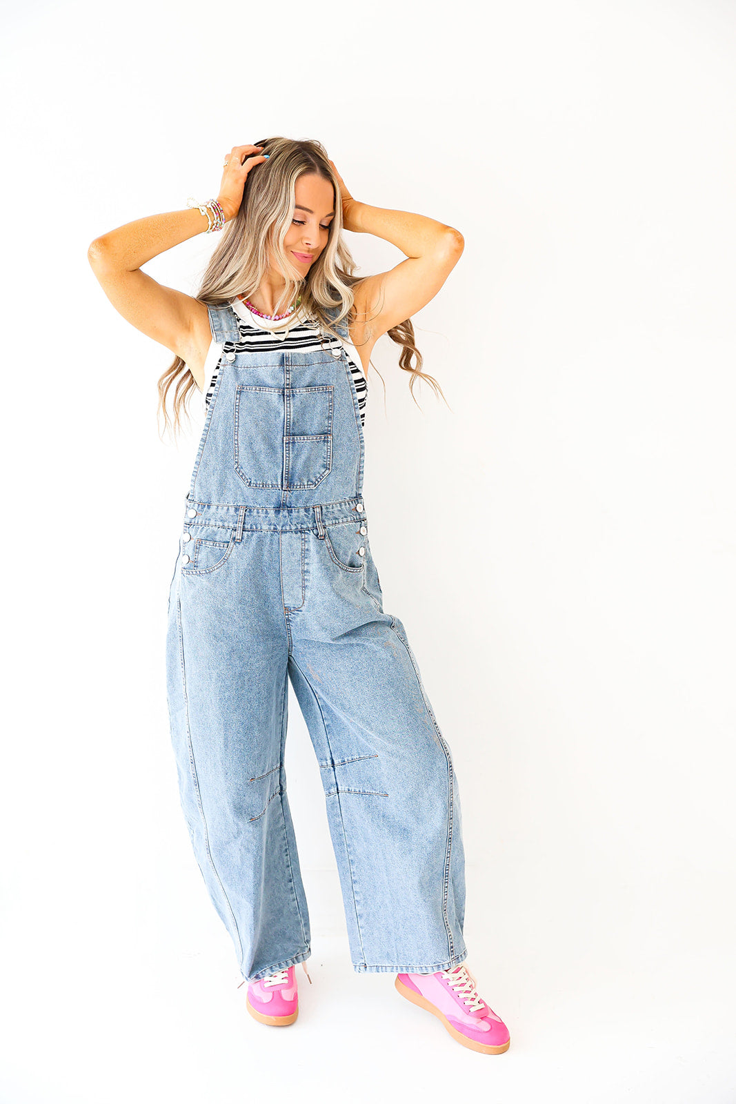 The Weekender Overalls-Med Wash