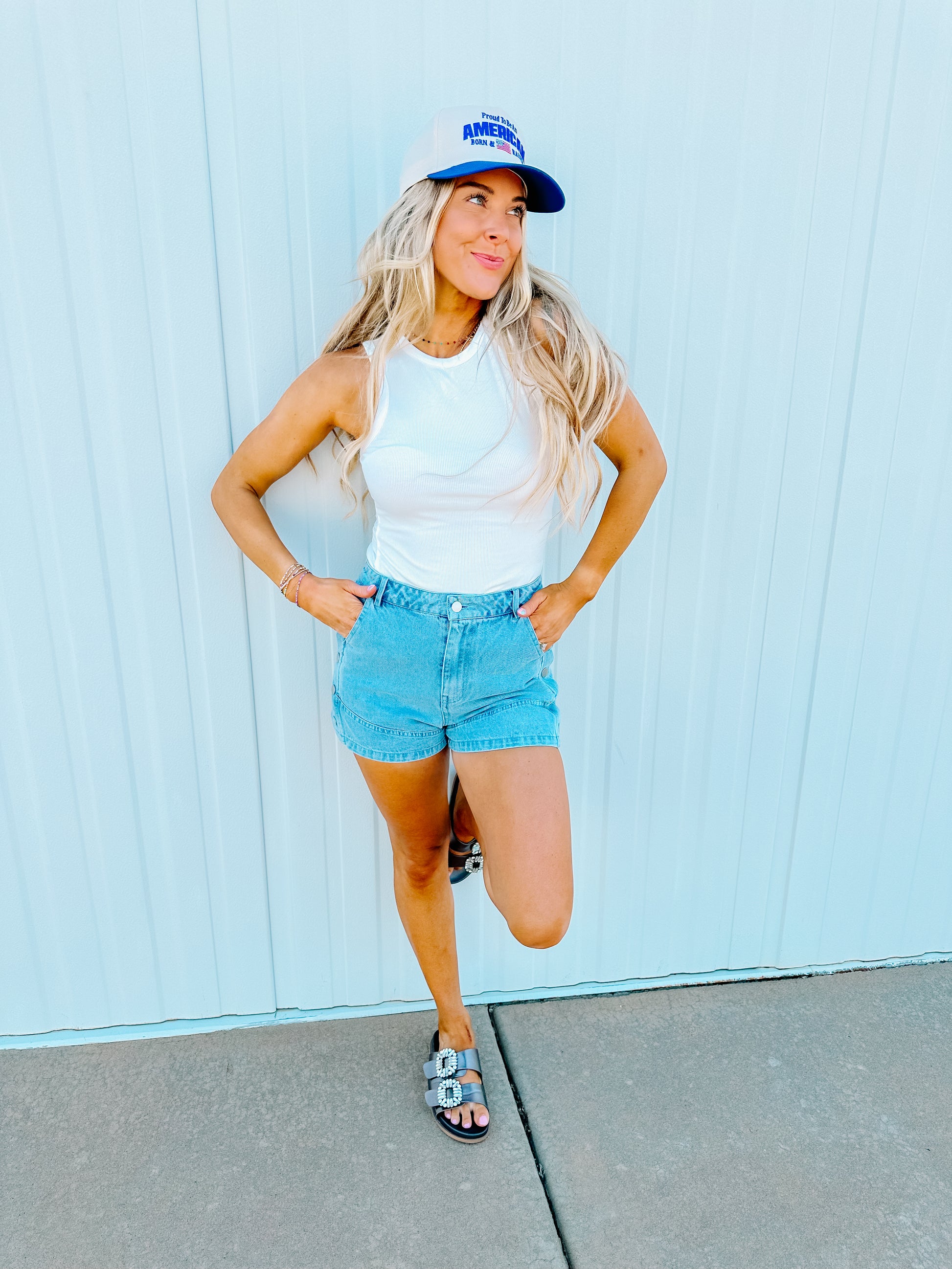 I'm So Basic Bodysuit- White