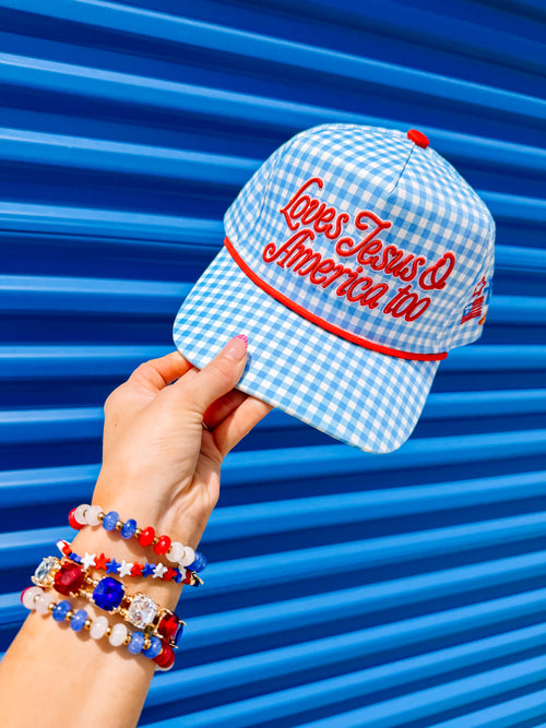 Loves Jesus & America Too Trucker Hat