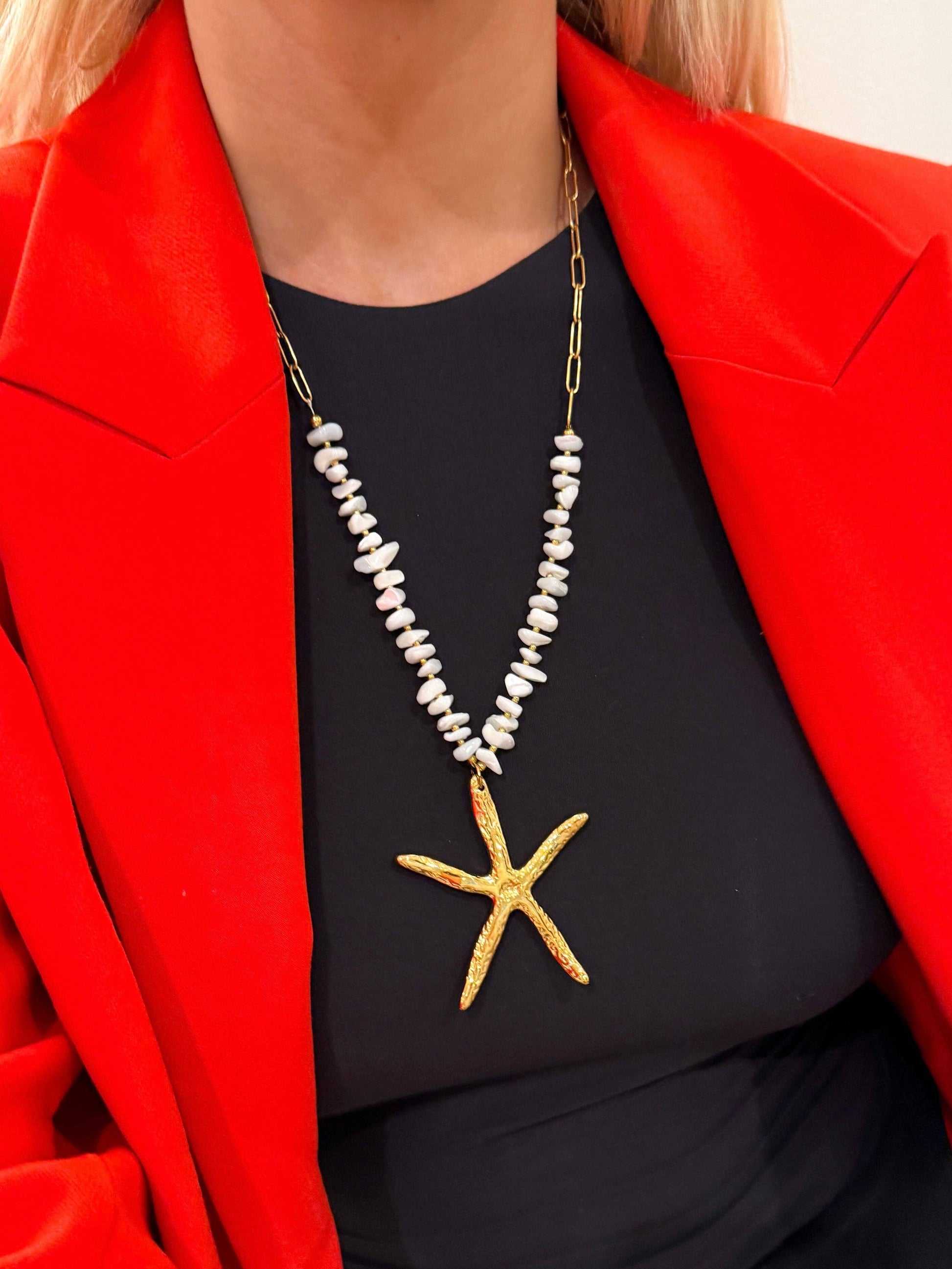 Starfish Beaded Necklace